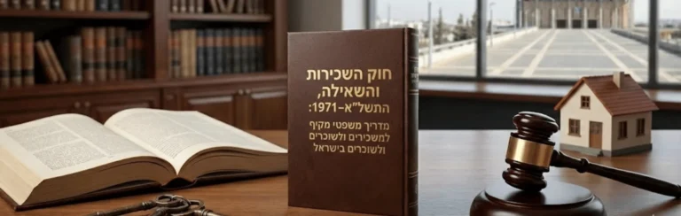 חוק השכירות והשאילה, התשל״א–1971: מדריך משפטי מקיף למשכירים ולשוכרים בישראל
