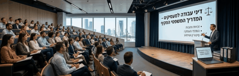 דיני עבודה למעסיקים – המדריך המשפטי המקיף