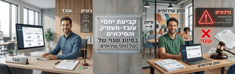 עובד או קבלן עצמאי – המבחנים המשפטיים