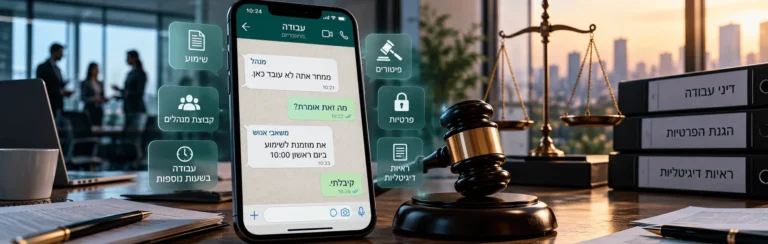 פיטורים בוואטסאפ במקום העבודה: ראיות, שימוע ופרטיות עובדים